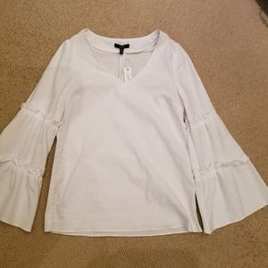 DREW ruffle sleeve top, size XS